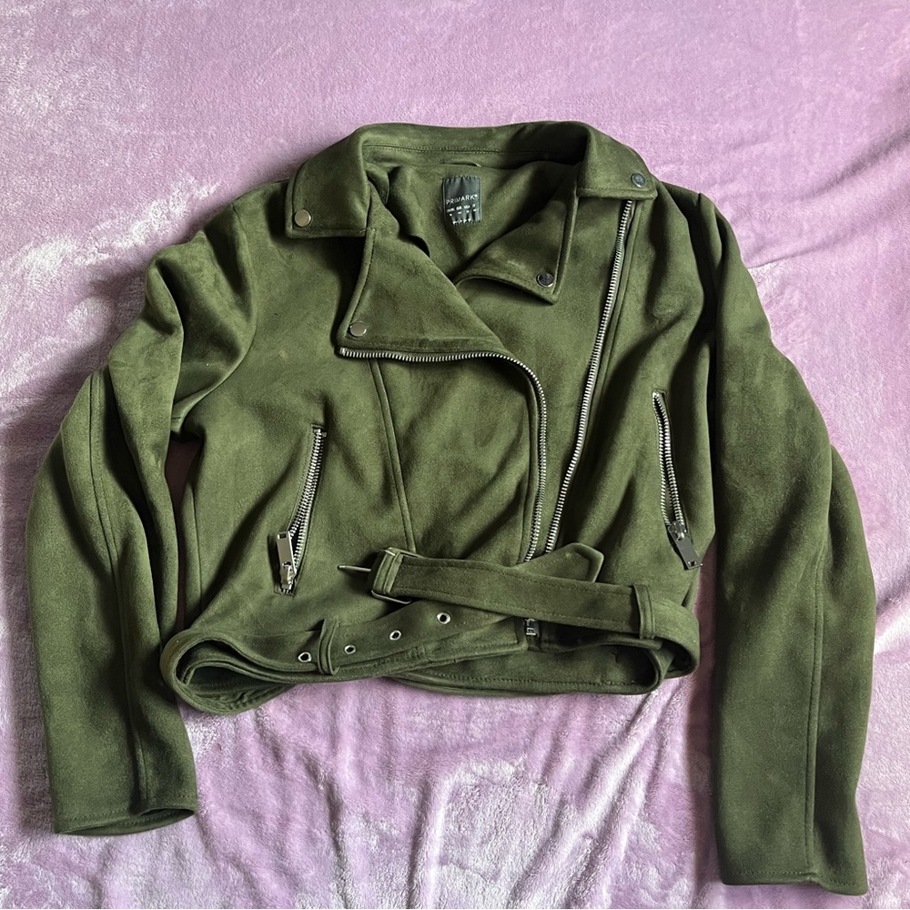 Suede green jacket
